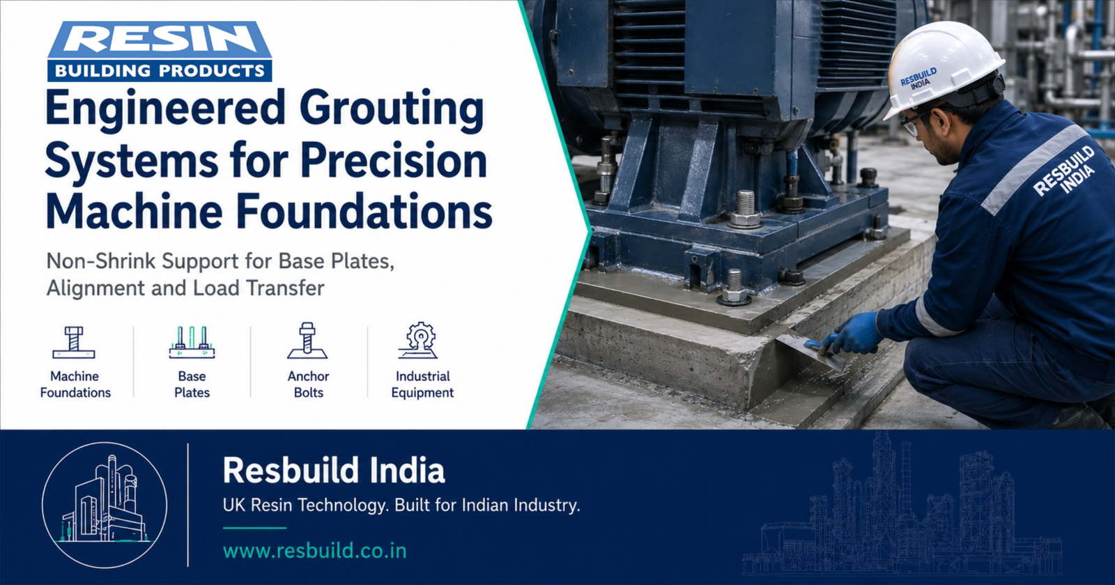 Engineering Grouts for Machine Foundations