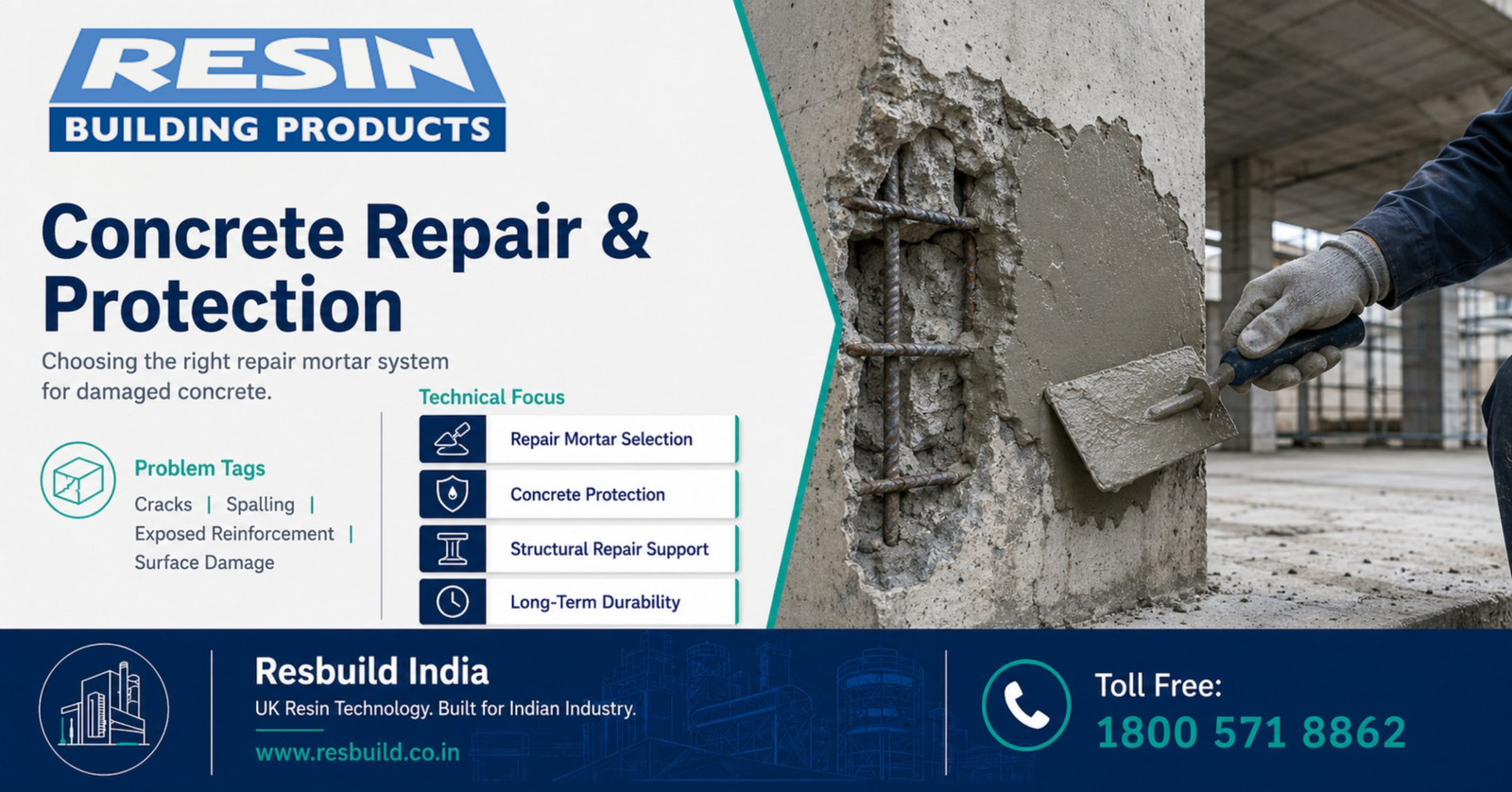 Concrete Repair & Protection: Choosing the Right Repair Mortar System